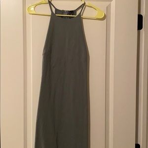 Green fitted dress